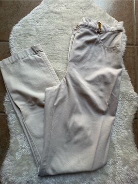 St. John Sport Essential by Marie Gray High Waist Cream Casual Pants Size 4